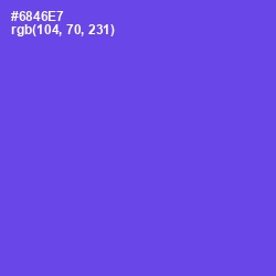 #6846E7 - Fuchsia Blue Color Image