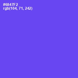 #6847F2 - Royal Blue Color Image