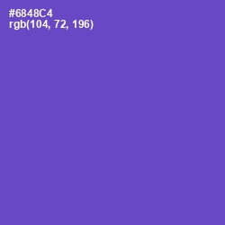 #6848C4 - Fuchsia Blue Color Image