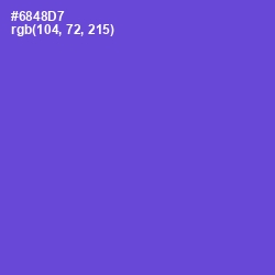 #6848D7 - Fuchsia Blue Color Image