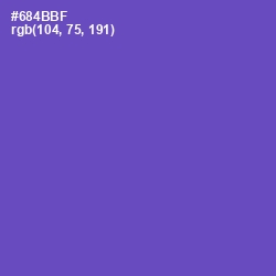 #684BBF - Blue Violet Color Image
