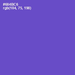 #684BC6 - Fuchsia Blue Color Image