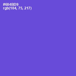 #684BD9 - Fuchsia Blue Color Image