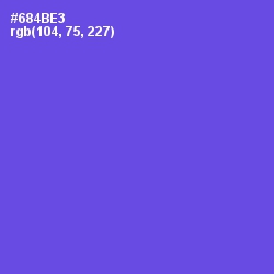 #684BE3 - Fuchsia Blue Color Image