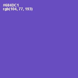 #684DC1 - Fuchsia Blue Color Image