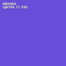 #684DD8 - Fuchsia Blue Color Image