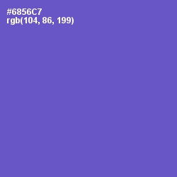 #6856C7 - Fuchsia Blue Color Image