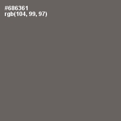 #686361 - Ironside Gray Color Image
