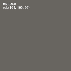 #686460 - Ironside Gray Color Image
