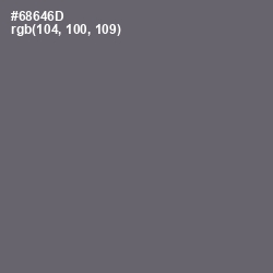 #68646D - Dove Gray Color Image