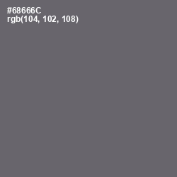 #68666C - Dove Gray Color Image