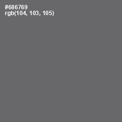 #686769 - Ironside Gray Color Image