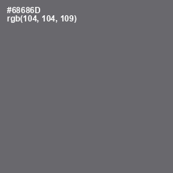 #68686D - Dove Gray Color Image