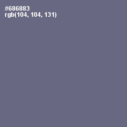 #686883 - Storm Gray Color Image