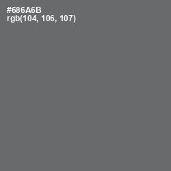 #686A6B - Dove Gray Color Image