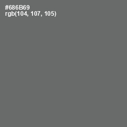 #686B69 - Dove Gray Color Image