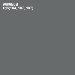 #686B6B - Dove Gray Color Image