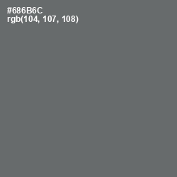 #686B6C - Dove Gray Color Image