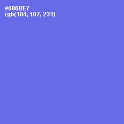 #686BE7 - Moody Blue Color Image