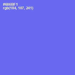 #686BF1 - Moody Blue Color Image