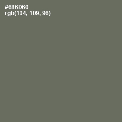 #686D60 - Flint Color Image