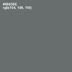 #686D6E - Dove Gray Color Image