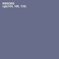 #686D8B - Storm Gray Color Image