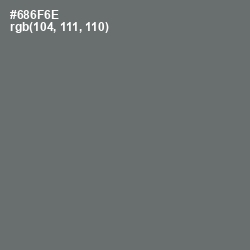 #686F6E - Dove Gray Color Image