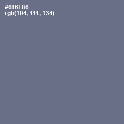 #686F86 - Storm Gray Color Image