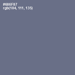 #686F87 - Storm Gray Color Image