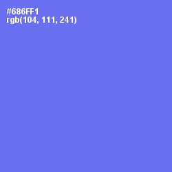 #686FF1 - Moody Blue Color Image