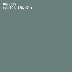 #688079 - Viridian Green Color Image