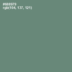 #688979 - Viridian Green Color Image