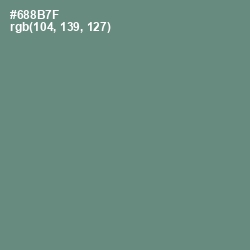 #688B7F - Viridian Green Color Image