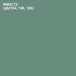 #688C7E - Viridian Green Color Image