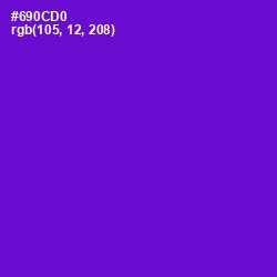 #690CD0 - Purple Heart Color Image