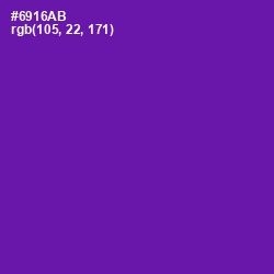#6916AB - Purple Color Image