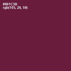 #691C3B - Claret Color Image