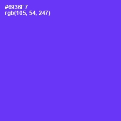 #6936F7 - Purple Heart Color Image