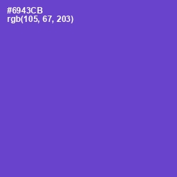 #6943CB - Fuchsia Blue Color Image