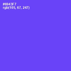 #6943F7 - Royal Blue Color Image