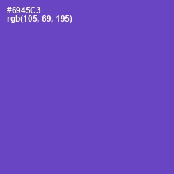 #6945C3 - Fuchsia Blue Color Image
