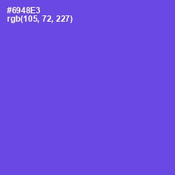 #6948E3 - Fuchsia Blue Color Image
