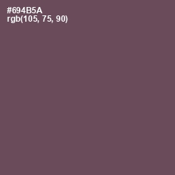 #694B5A - Eggplant Color Image