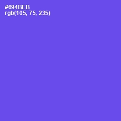 #694BEB - Fuchsia Blue Color Image