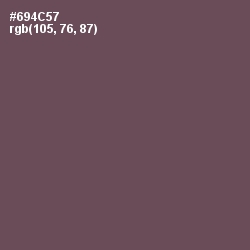 #694C57 - Eggplant Color Image