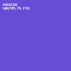 #694CD6 - Fuchsia Blue Color Image