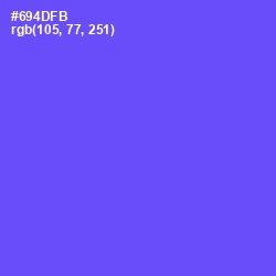 #694DFB - Royal Blue Color Image