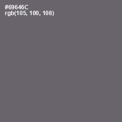 #69646C - Dove Gray Color Image