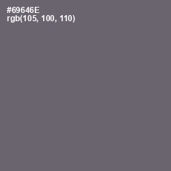 #69646E - Dove Gray Color Image